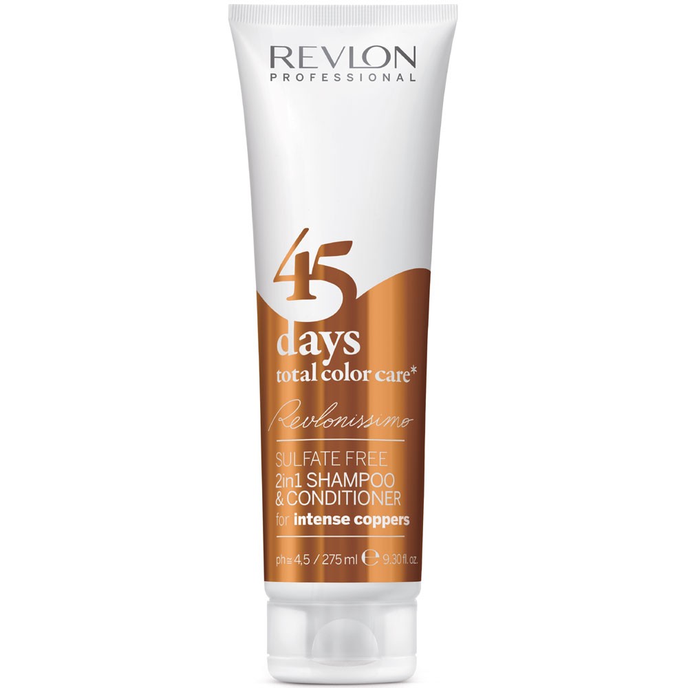 Revlon Professional Revlonissimo 45 Days Intense Coppers 2in1 Shampoo & Conditioner 275ml