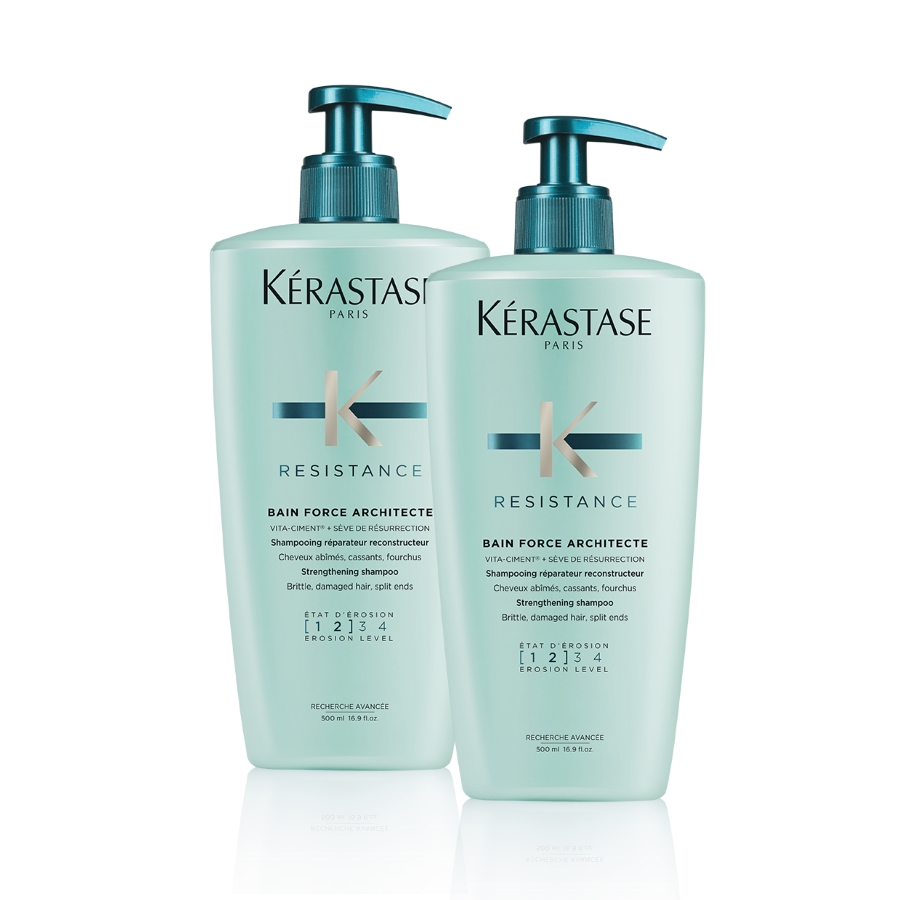 Kérastase Resistance Bain Force Architecte 500ml 2er-Bundle